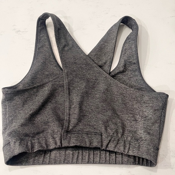 Gymshark Charcoal Racerback Sports Bra - Picture 2 of 2